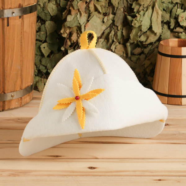 Шапка для бани "Шляпа,Лилия" /7088309