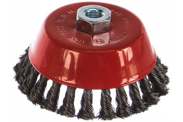 Корщетка чашка, 125мм витая, гайка М14/39469