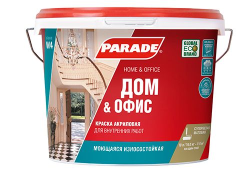 Краска акриловая PARADE W4 база C 2,5л Бесцветный