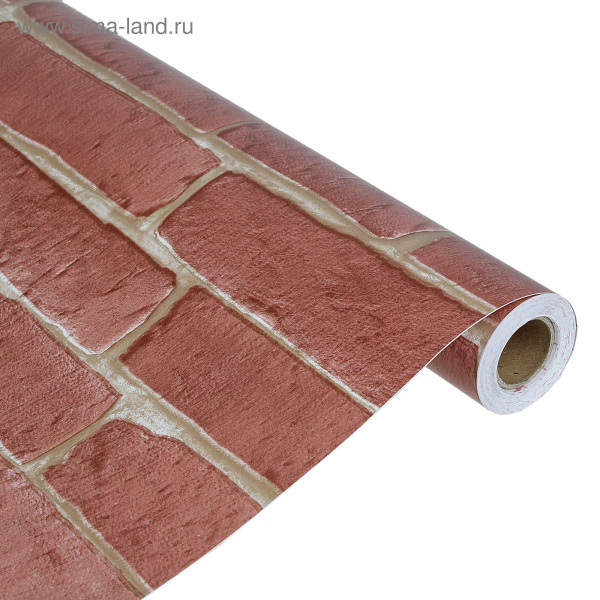 Пленка самоклеющаяся 45см 8м В6019А Кирпич красный 1378399