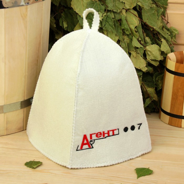Шапка банная "Агент 007" 