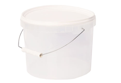 Банка 5,5л прозр. с белой крышкой АУ/ 22197