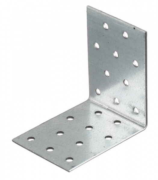 Крепежный угол оцинкованный 80х80х60х2,0 KUR 80х60 31053