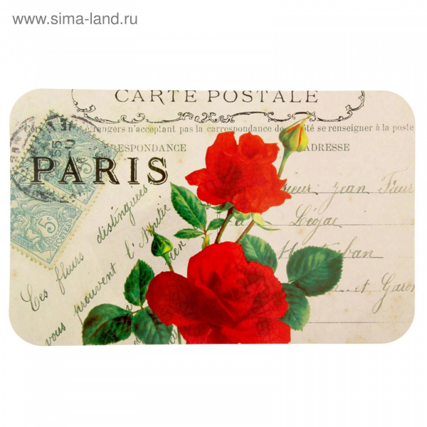 Салфетка сервировочная 26х41см "Открытка", ПВХ 1553970    