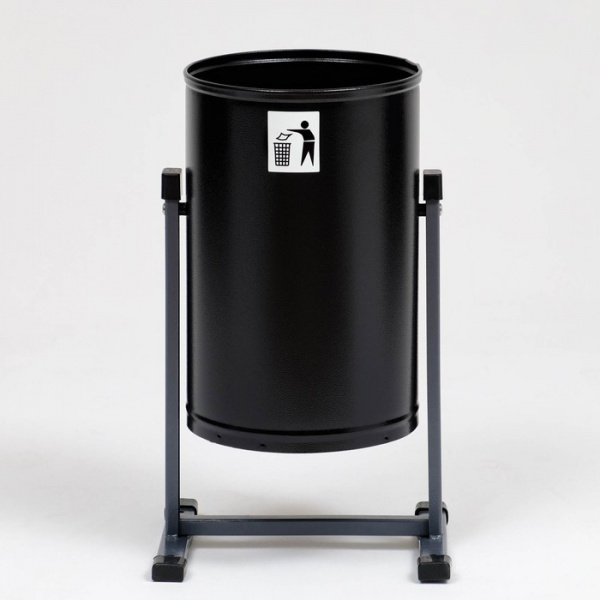 Урна уличная «Уралочка Бюджет» черная, 21 л /7723886