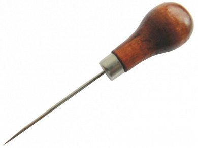 Шило короткая деревянная ручка, 110 мм/67419