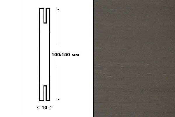 Добор Грей Кроскут 150*10*2070