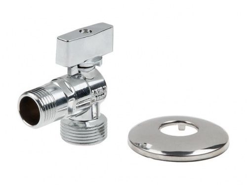 Кран шаровый 1/2"х3/4" для стиральной машины хром. AV Engineering (AVE3923412)