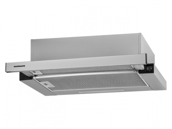 Воздухоочиститель кухонный (вытяжка) NORMANN BCH-8107.60 (нерж. сталь) (телескоп; 60 см; мотор 2х95 