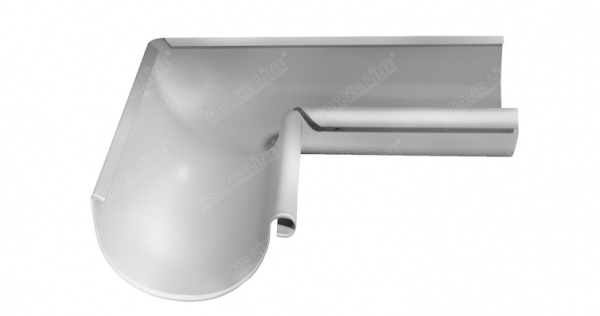 Угол желоба внутренний 90гр. 125мм белый RAL9003