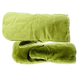 Рукавицы утеплённые брезентовые огнеупорные /68116