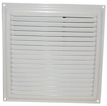 РЕШЕТКА ВЕНТИЛЯЦИОННАЯ МЕТАЛЛ БЕЛАЯ 100Х100