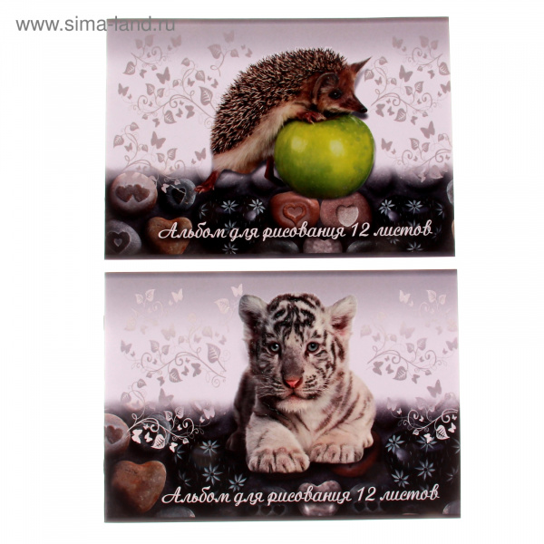 Альбом для рисования А4, 12л "Друзья из леса" 722800