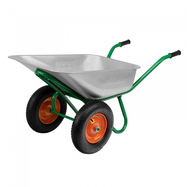 Тачка строительная, 2-х колесная, усиленная, грузоподъемность 320 кг, объем 100 л Palisad/689233
