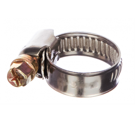 Хомут обжимной 12-22 мм (нержавеющая сталь со сваркой) /64274