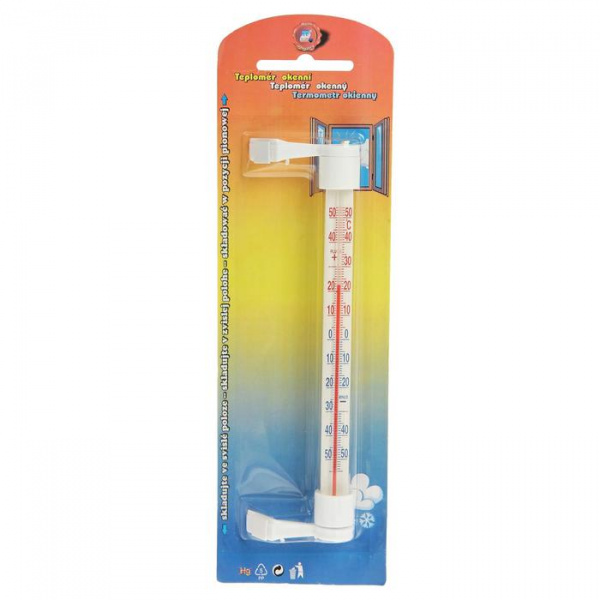 Термометр, уличный, оконный, белый /669619