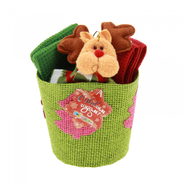 Набор кухонный "Collorista" Chrsitmas cap deer, 30*30см - 4 шт 104486