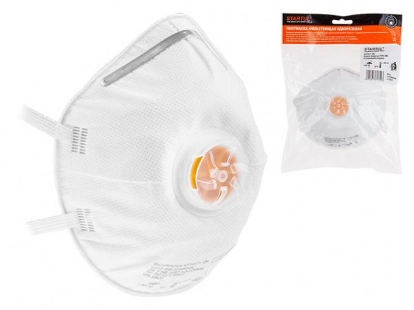 Респиратор STARTUL формов. с клап. FFP2 NR (до 12 ПДК) (индивид. уп.) (ST7311-09)