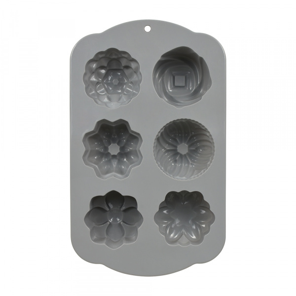 Форма силиконовая цветочки, 6 ячеек, 29*17,5*3,5см BASIC Marmiton /17407