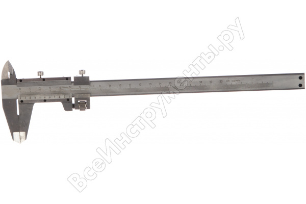Штангенциркуль, 200 мм, цена деления 0,02 мм, металлический, с глубиномером// Matrix/316325