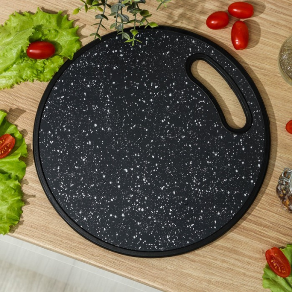 Доска разделочная пластиковая Доляна «Звёздное небо», d=30 см/7365640