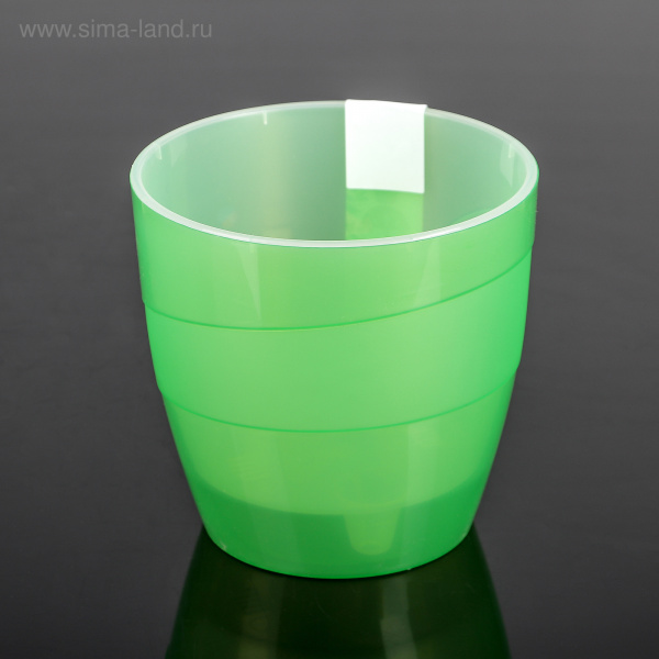 Кашпо Грация 2,0л. прозрачно-зеленый 3986282