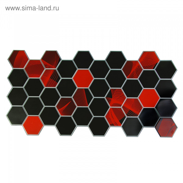 Панель ПВХ 492*973 граненый шестигранник Электра 2521969