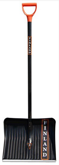 Лопата снеговая "Финланд" с черенком (ЦИ) 490х410 мм, 1023-Ч/34655