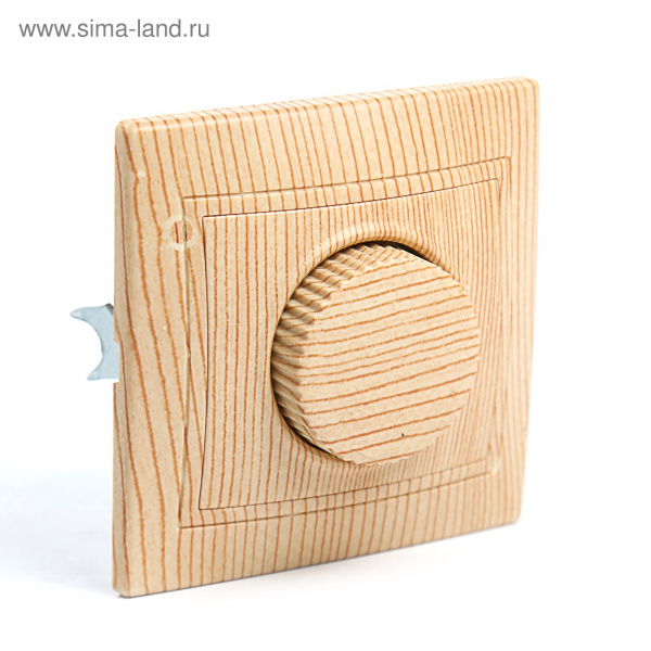 Светорегулятор поворотный RL 600 Вт "ЭКО" (сосна) "Таймыр" TDM внутреннего монтажа