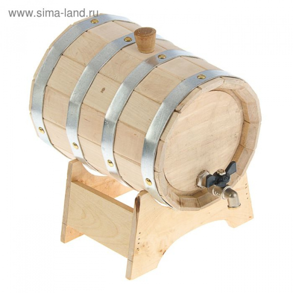 Бочонок на маленькой подставке 3л, Берёза 1311756