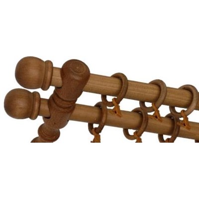 Карниз мод.1 двойной 2.40м цвет дуб руст. /240214