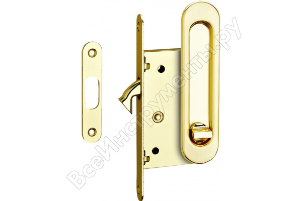 Ручки для раздвижных дверей с замком SDH-ВК 501GP/латунь/фикс./TIXX/291д