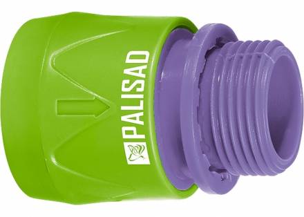 Соединитель пластмассовый, быстросъемный, внешняя резьба 3/4 Palisad/66175