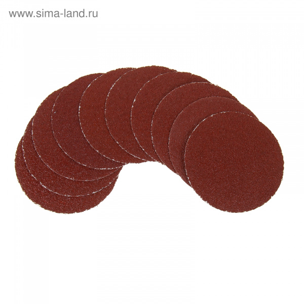 Круг абразивный на ворсовой подложке под "липучку", P 600, 125 мм, 10 шт Matrix/73876