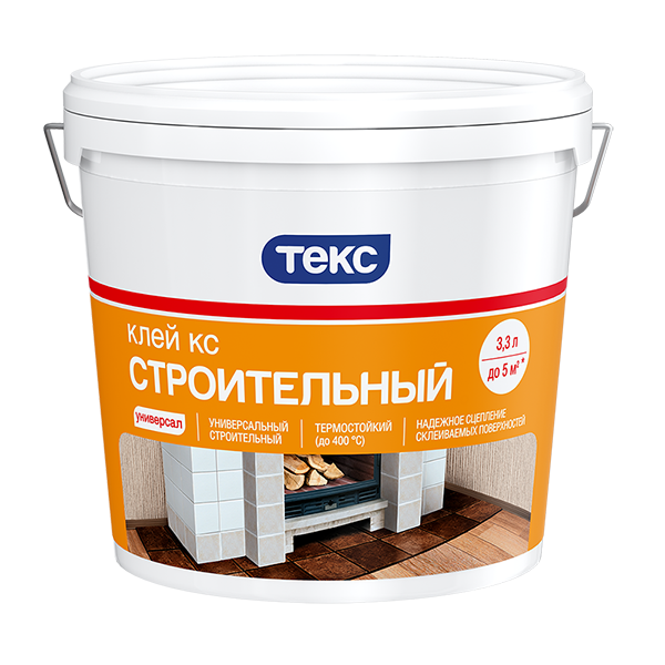 Клей ПВА строитель универс. 10 кг. ТЕКС