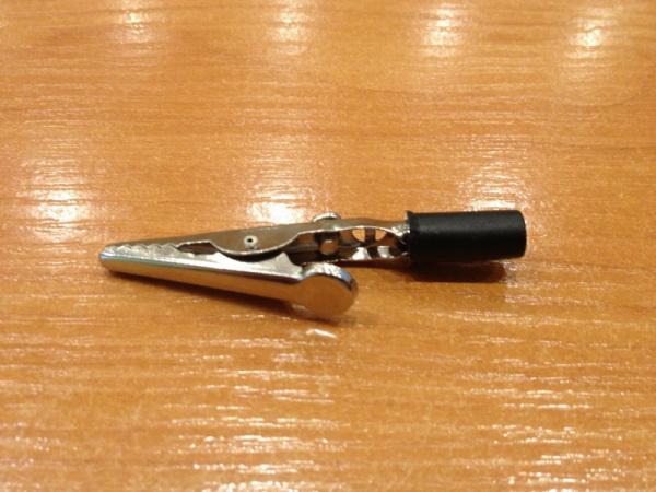 Зажим приборный "крокодил" 51мм чёрный АРК-007 Вк