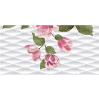 Декор Цветы 500*250 розовый 4413030 коллекции Фокстрот