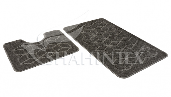 НАБОР КОВРИКОВ Д/В SHAHINTEX РР 60*100+60*50 002 ГРАФИТ 62/810550
