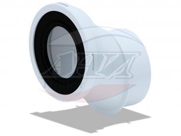 Манжета д/унитаза эксцентрическая жесткая,40мм Ани Пласт W0420