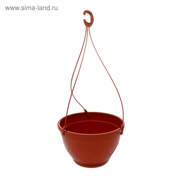 Кашпо подвесное 2,5л "Лилия подвесная" терракот 2034761