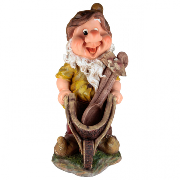 Гном с тележкой Н-22см 