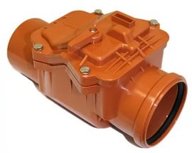 Обратный клапан 110мм канализация