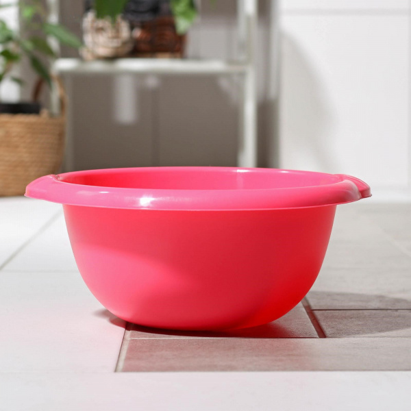 Таз круглый, 3,5 л, цвет МИКС /3323644