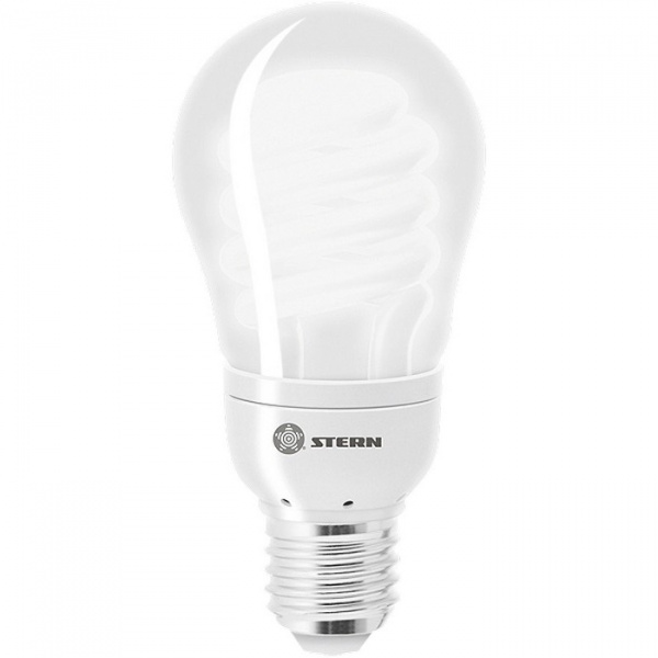 Лампа компактная люминесцентная, колба, 11W, 2700K, E27, 8000ч., Stern
