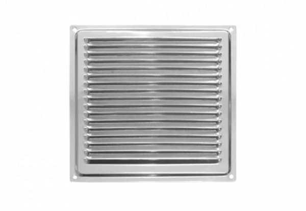 Решетка вентиляционная 200х200 с сеткой /хром/469д