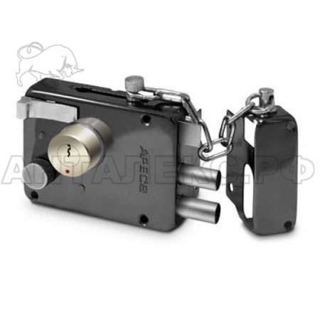 Замок накладной 0096-BN(ЧЕРН.НИКЕЛЬ)