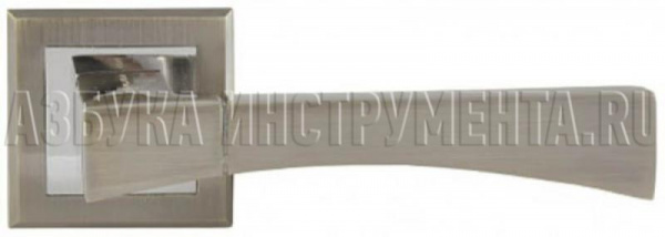 Ручка дверная, модель "Треви", золото/хром/66437