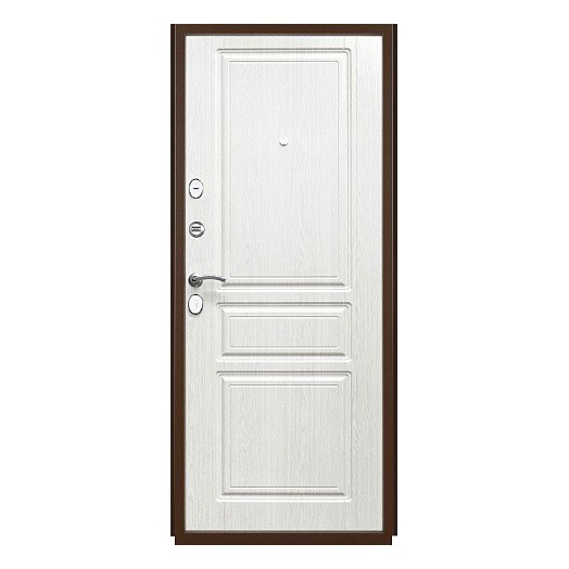 Дверь ТИТАН-2050/860/ L ПФ-057 Ясень Б. Эмаль антик медь