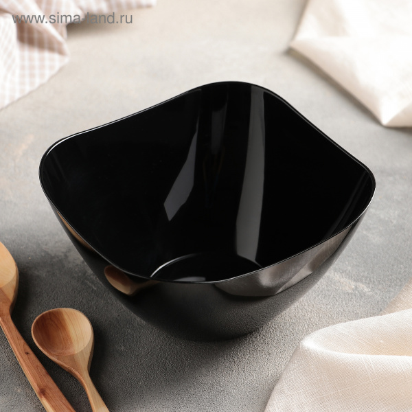 Салатник 1л "Рондо" черный 868995