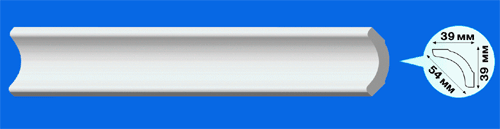 Плинтус потолочный А-40 2м